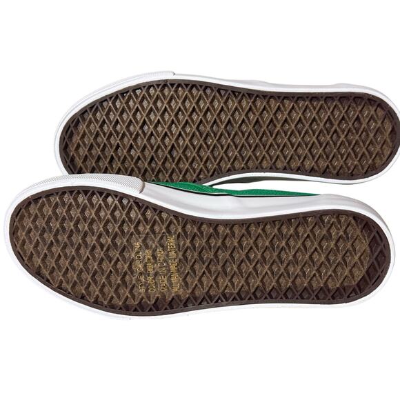 TheFashionSupply Green Canvas Slip-On Sneakers - Size 5 - Picture 2 of 2